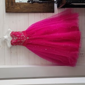 Cocktail Bridesmaid Homecoming long formal dress sz S.